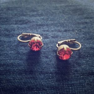 Sabika pink drop earrings